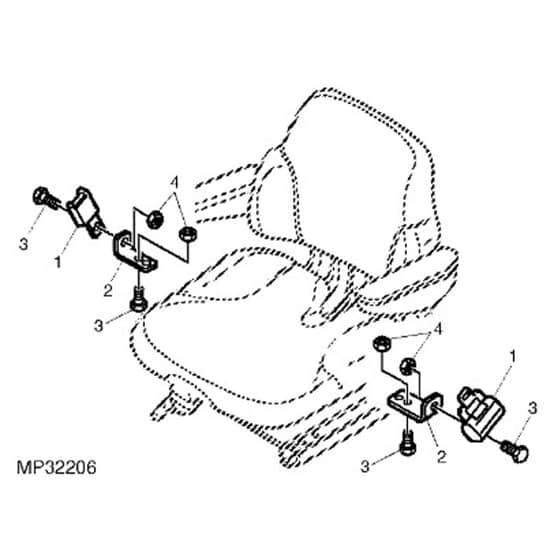 John Deere 1565 - PC10341 - Seat Belt - ST452109