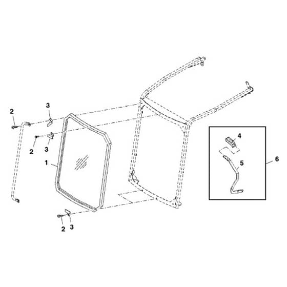 John Deere 1565 - PC10341 - Windshield Kit - ST452510