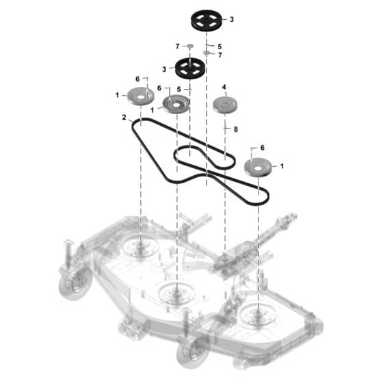 John Deere 1570 - PC12158 - Belt Idlers (100001 - ) - ST1065293