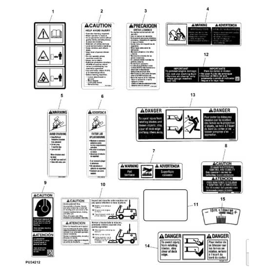 John Deere 1570 - PC12158 - Labels - ST769882