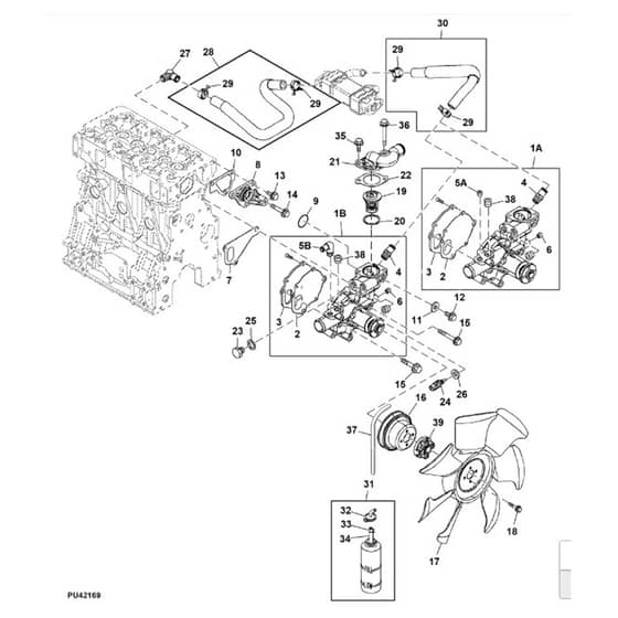John Deere 1570 - PC12158 - Cooling Water - ST783812