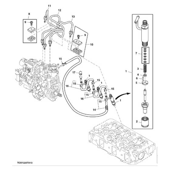 John Deere 1570 - PC12158 - Fuel Injection - ST784051