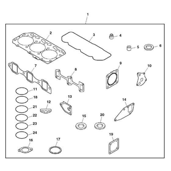 John Deere 1570 - PC12158 - Gasket Set - ST784061
