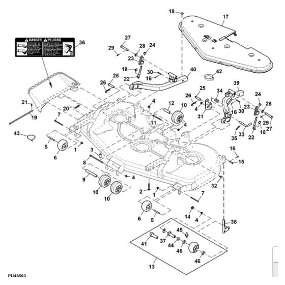 John Deere 1570 - PC12158 - Shift Linkage ( - 030000) - ST786261