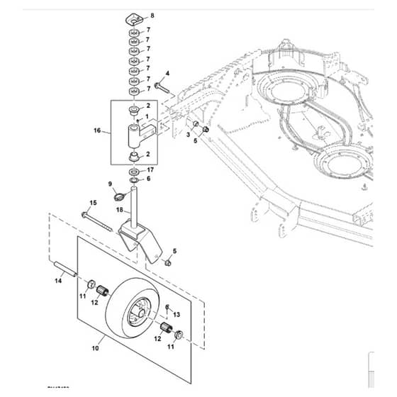 John Deere 1570 - PC12158 - Caster Wheel - ST786319