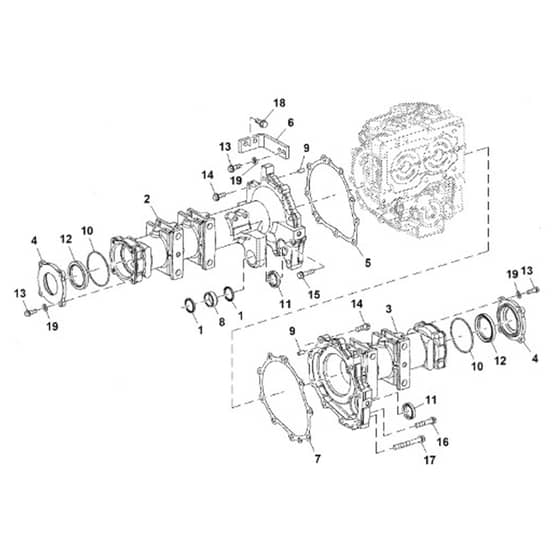 John Deere 1570 - PC12158 - Axle Housing - ST786485