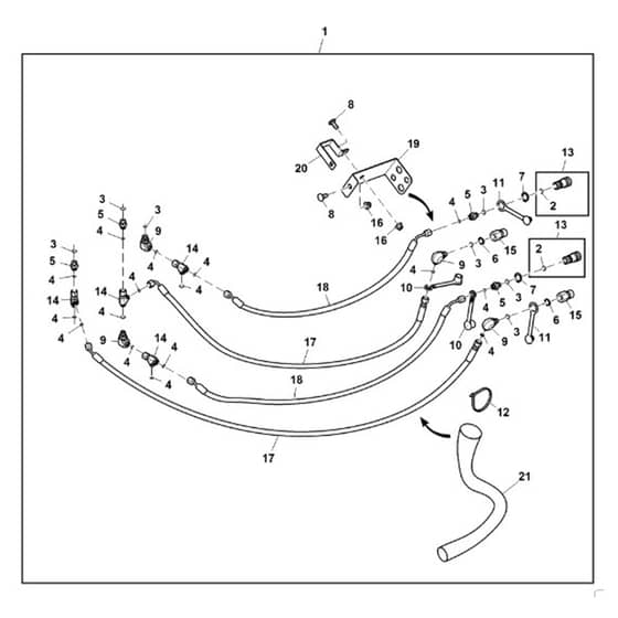 John Deere 1570 - PC12158 - Rear Auxiliary - ST787437