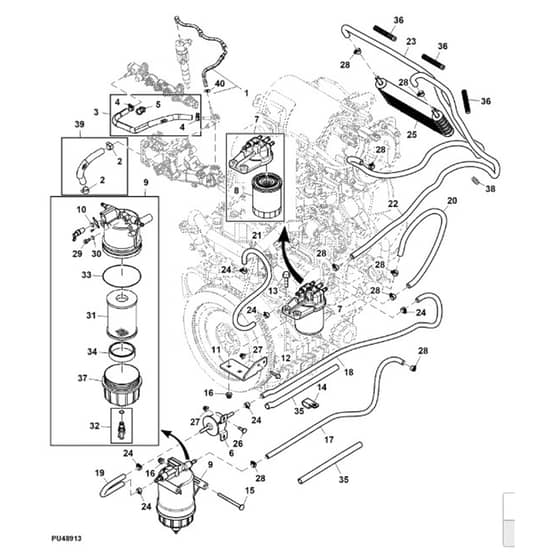 John Deere 1570 - PC12158 - Water Separator - ST807692