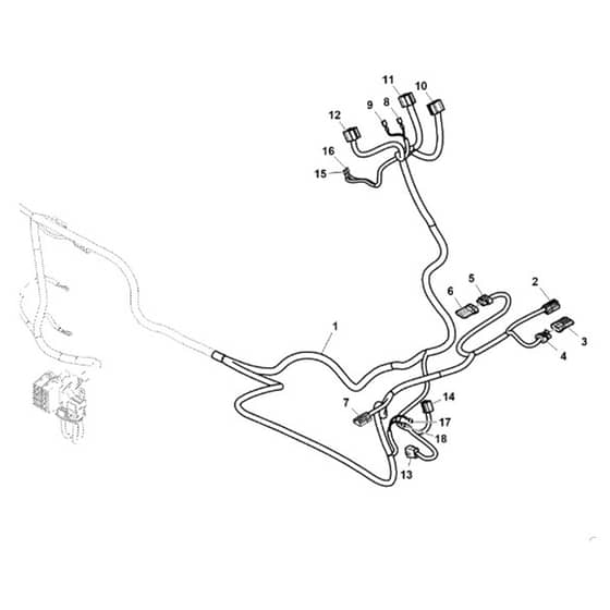 John Deere 1570 - PC12158 - Wiring Harness (1/2) - ST808661