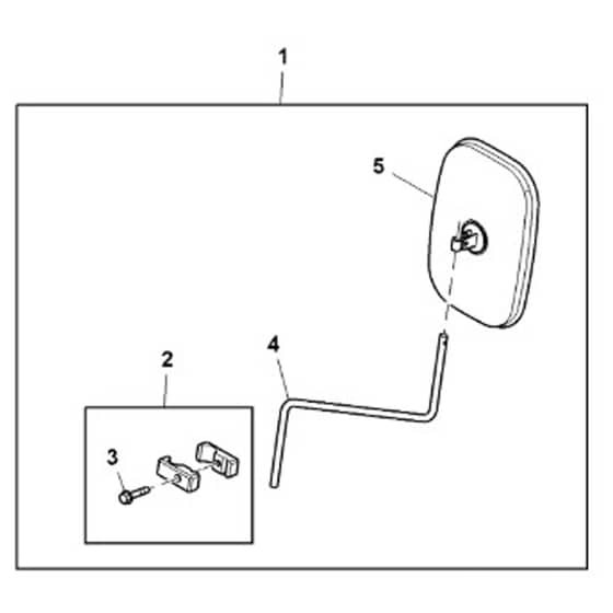 John Deere 1570 - PC12158 - Exterior Mirror - ST954739