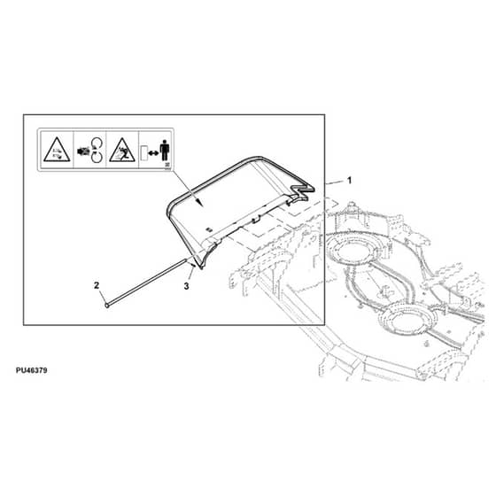 John Deere 1575 - PC12159 - Discharge Chute - ST1017064