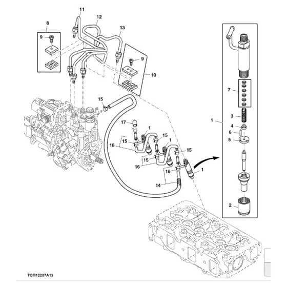John Deere 1575 - PC12159 - Fuel Injection - ST784051