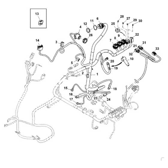 John Deere 1575 - PC12159 - Chassis Wiring (2/2) ( - 070000) - ST784240