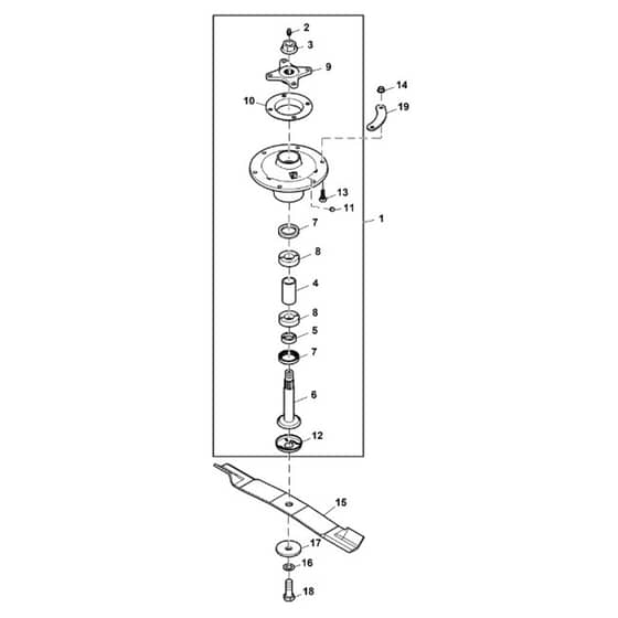 John Deere 1575 - PC12159 - Blade (030001 - ) - ST847258