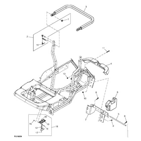 John Deere 1575 - PC12159 - Bumper - ST888379