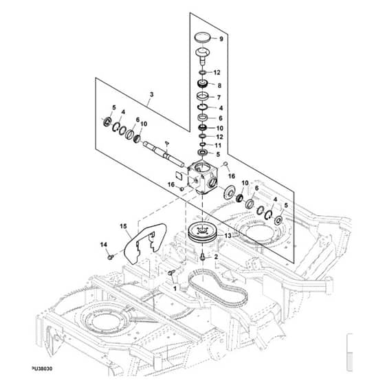 John Deere 1575 - PC12159 - Center Gear - ST975136