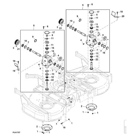 John Deere 1575 - PC12159 - Side Gear - ST975138