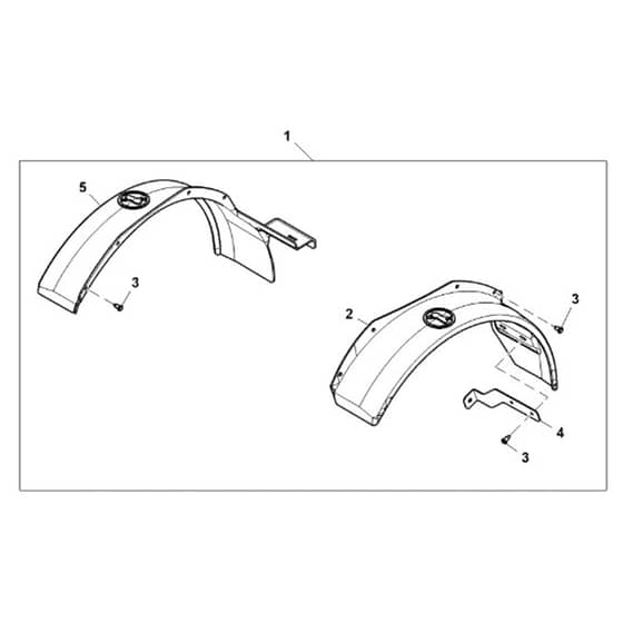 John Deere 1580 - PC12160 - Fender Kit - ST1007554