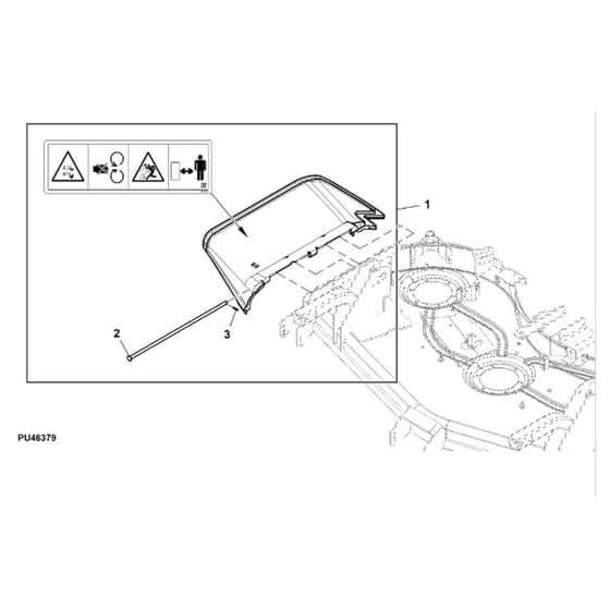 John Deere 1580 - PC12160 - Discharge Chute - ST1017041