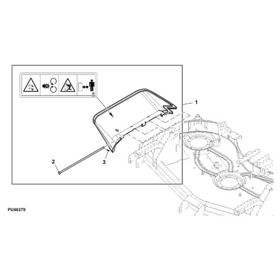 John Deere 1580 - PC12160 - Discharge Chute - ST1017064