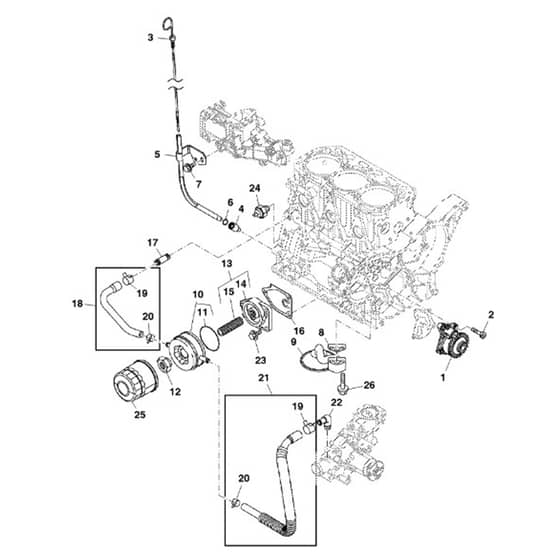 John Deere 1580 - PC12160 - Lubrication System - ST783760