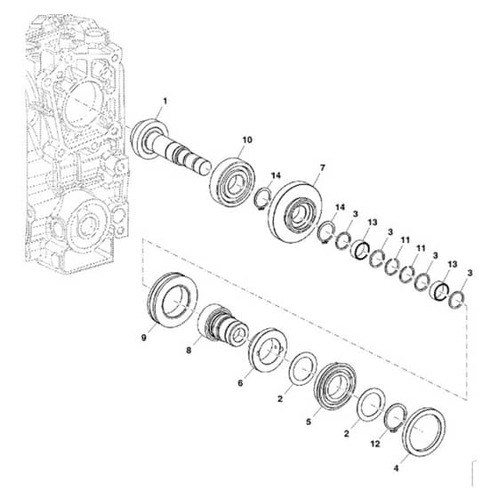John Deere 1580 - PC12160 - Gear Shaft - ST786949