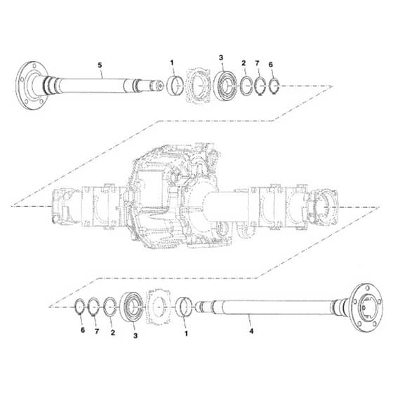 John Deere 1580 - PC12160 - Axle Shaft - ST787000