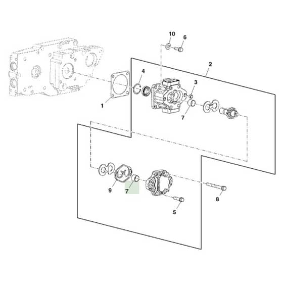 John Deere 1580 - PC12160 - Hydrostatic Transmission - ST787023