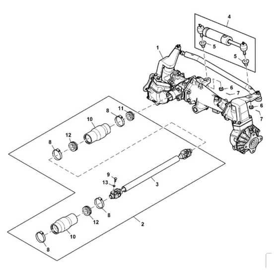 John Deere 1580 - PC12160 - Rear Axle - ST787032
