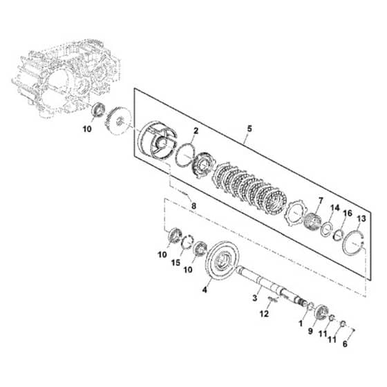 John Deere 1580 - PC12160 - Pto Shaft - ST787182