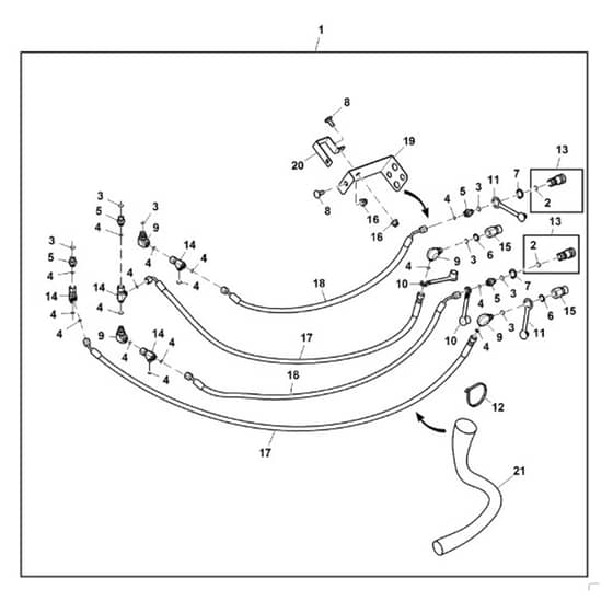 John Deere 1580 - PC12160 - Rear Auxiliary - ST787437