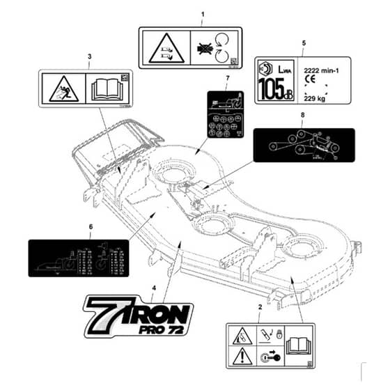 John Deere 1580 - PC12160 - Labels - ST788535