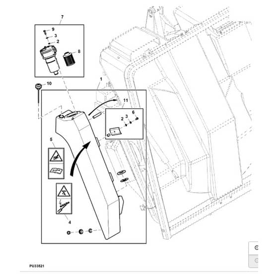 John Deere 1580 - PC12160 - Oil Tank - ST788874