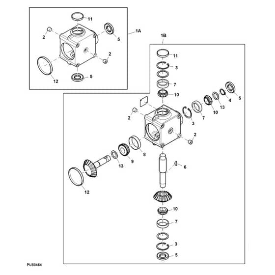 John Deere 1580 - PC12160 - Gearbox - ST834409