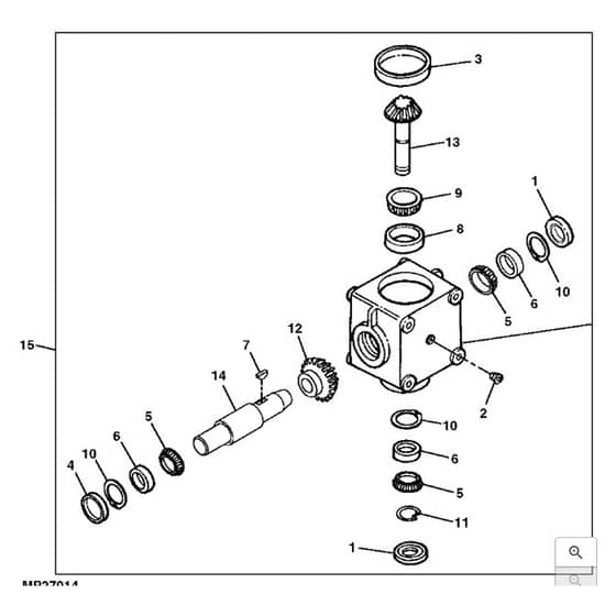 John Deere 1580 - PC12160 - Gearbox ( - 100000) - ST946213
