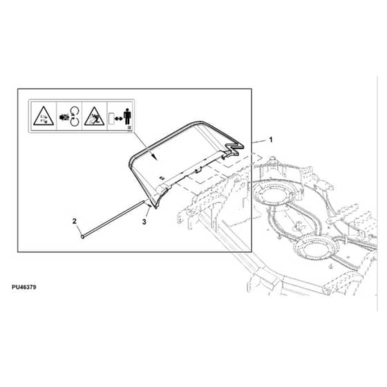 John Deere 1585 - PC12161 - Discharge Chute - ST1017064