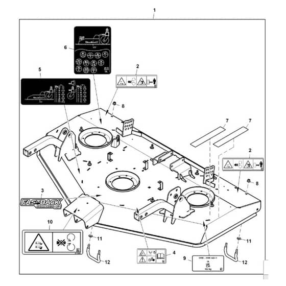 John Deere 1585 - PC12161 - Mower Deck - ST1017417