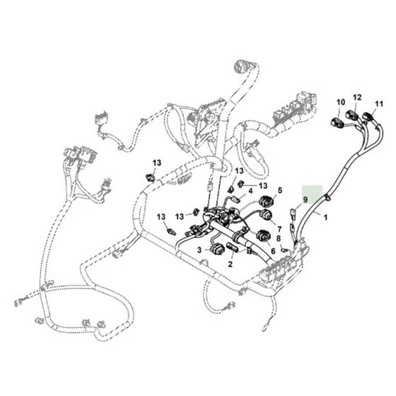 John Deere 1585 - PC12161 - Chassis Wiring (3/3) (070001 - ) - ST1017530