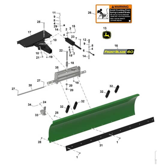 John Deere 1585 - PC12161 - Front Mower - ST1084720