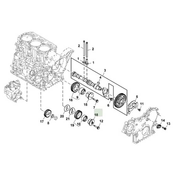John Deere 1585 - PC12161 - Camshaft - ST783749