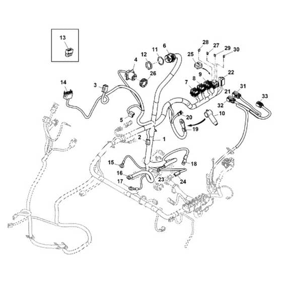 John Deere 1585 - PC12161 - Chassis Wiring (2/2) ( - 070000) - ST784240