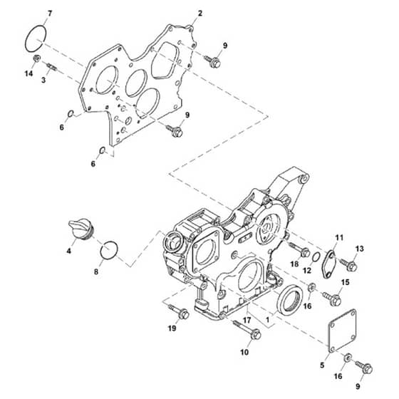 John Deere 1585 - PC12161 - Gear Case - ST784250