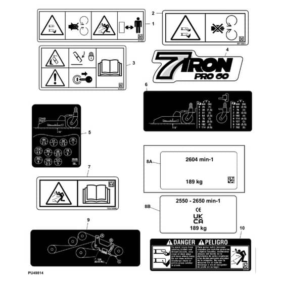John Deere 1585 - PC12161 - Labels - ST785890