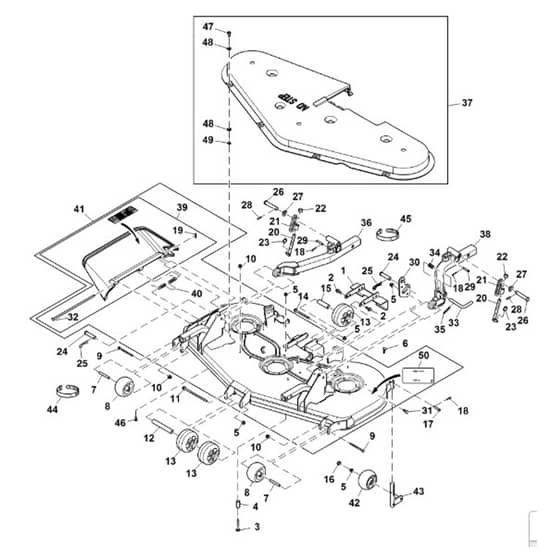 John Deere 1585 - PC12161 - Mower Deck ( - 030000) - ST786324