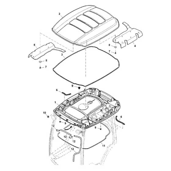 John Deere 1585 - PC12161 - Roof - ST786681