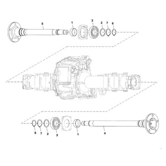 John Deere 1585 - PC12161 - Axle Shaft - ST787000