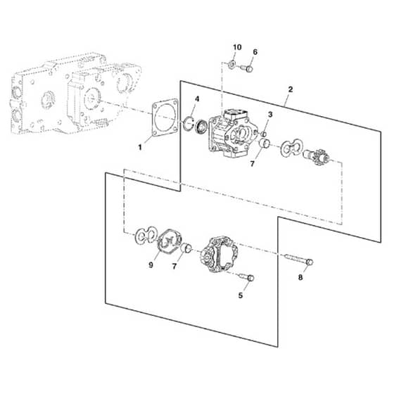 John Deere 1585 - PC12161 - Hydrostatic Transmission - ST787023