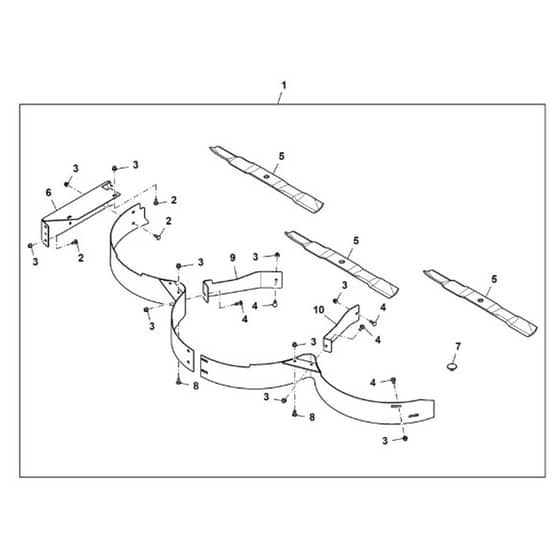 John Deere 1585 - PC12161 - Mulch Kit - ST787407