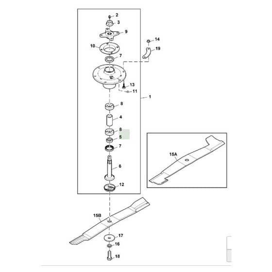 John Deere 1585 - PC12161 - Blade (020001 - ) - ST839330