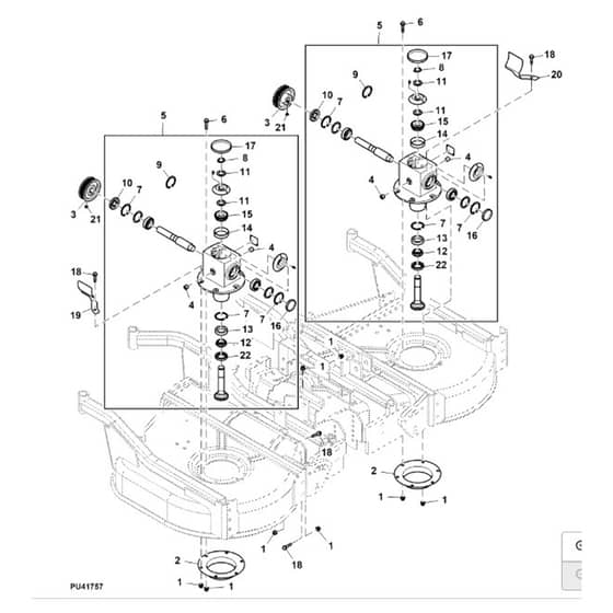 John Deere 1585 - PC12161 - Side Gear - ST975138